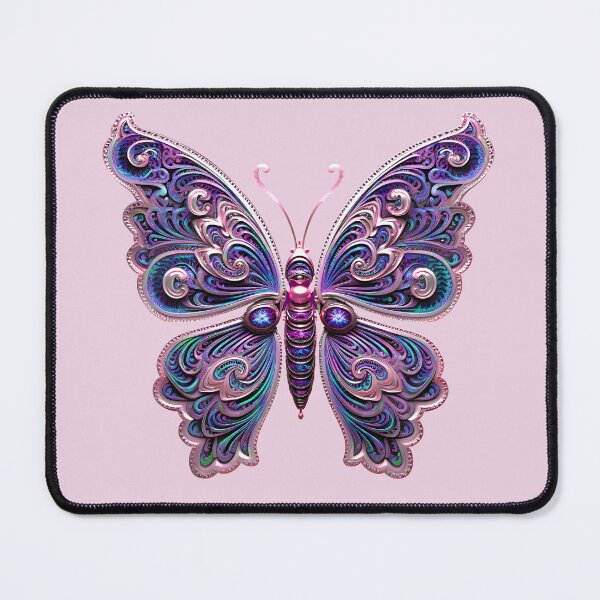 Item preview, butterfly, colorful and silver butterfly, celtic colorful butterfly, celtic ornament, viking colorful butterfly designed and sold by PRYMULLART.