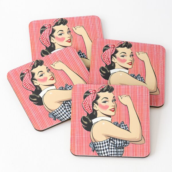Item preview, 1940's pin up girl in blue gingham designed and sold by Bobby-Bucks.