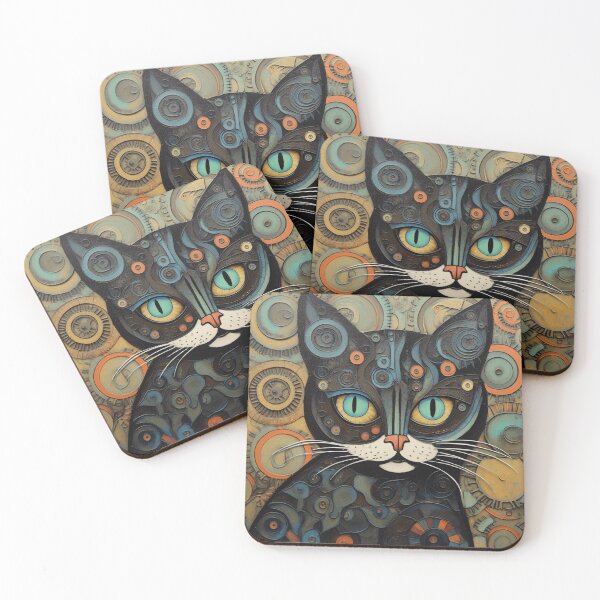 Item preview, Gustav Klimpt, Cat designed and sold by Ellimade.