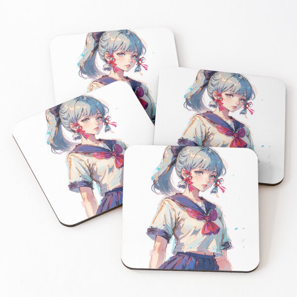 Artikelvorschau, Schuluniform Kamisato Ayaka Genshin Impact | Heytea Ayaka Genshin | Ayaka-Geschenk entworfen und verkauft von BoredF.