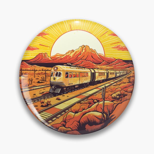 Item preview, Desert Sunset Express: Majestic Train Journey designed and sold by SynthPrint.