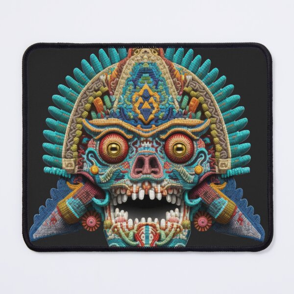 Item preview, KUKULKAN mayan god deluxe design made of embroidery textile designed and sold by Tio-Tecun.