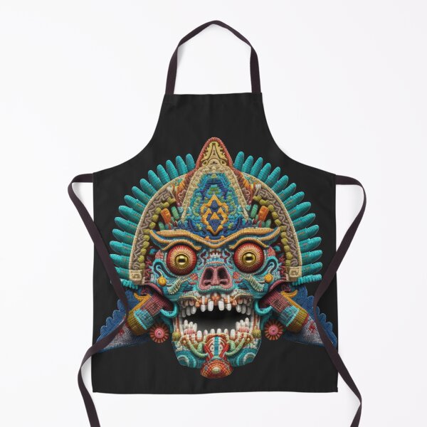 Item preview, KUKULKAN mayan god deluxe design made of embroidery textile designed and sold by Tio-Tecun.