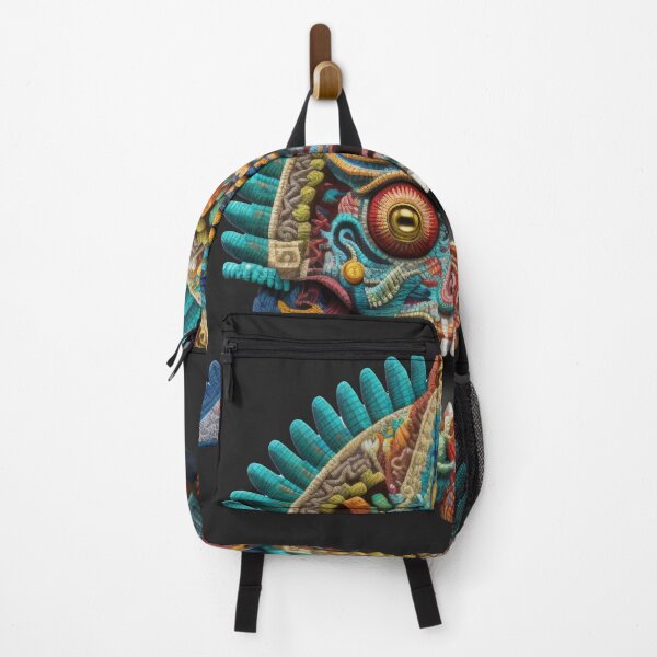 Item preview, KUKULKAN mayan god deluxe design made of embroidery textile designed and sold by Tio-Tecun.