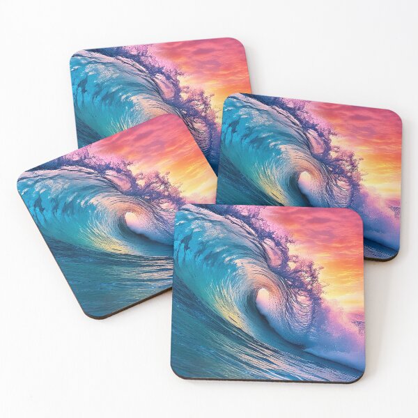Item preview, Mystical Wave in an Electric Pink Sky designed and sold by KrisG-Art.
