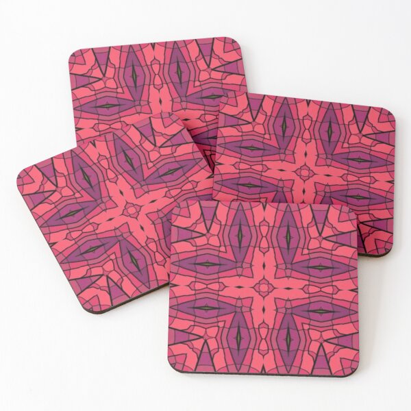 Item preview, Funky Reds and Purples Geometric designed and sold by BtheLight.