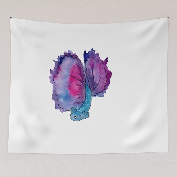 Item preview, beta fish purple designed and sold by jennross76.
