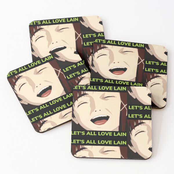 Item preview, LET’S ALL LOVE LAIN Design designed and sold by MerikuroCreates.