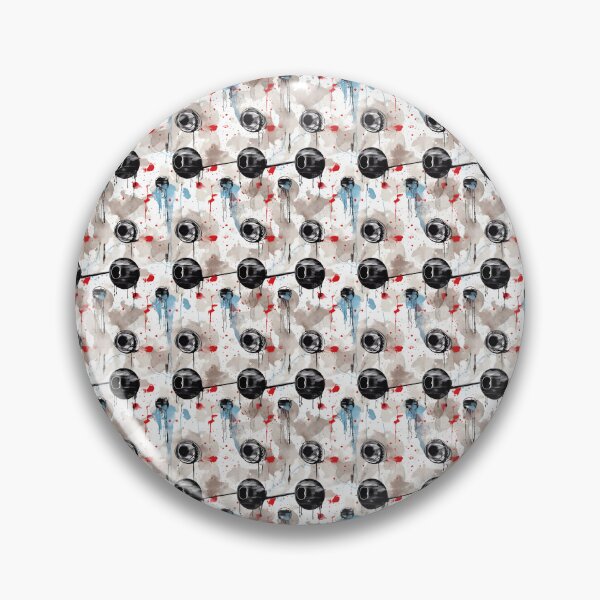 Item preview, Ink-Blot Watercolor Microphone Pattern | Unique Design for Music Lovers designed and sold by Retro-ArtDeco.