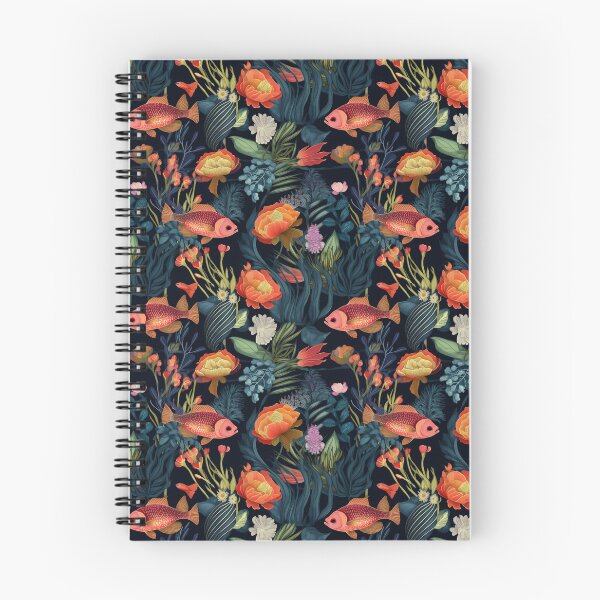 Item preview, floral fish designed and sold by Musings-By-Me.