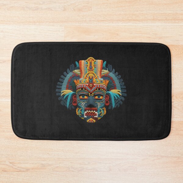 Item preview, KUKULKAN mayan god deluxe design made of embroidery textile designed and sold by Tio-Tecun.