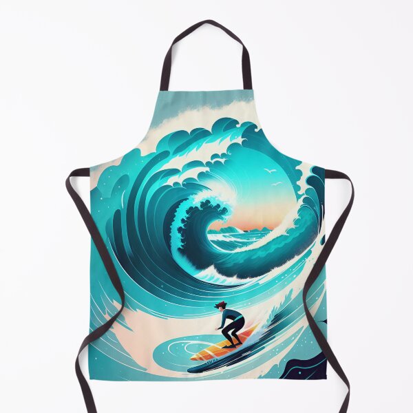 Item preview, Surfer riding a wave designed and sold by ArtFactoryAI.