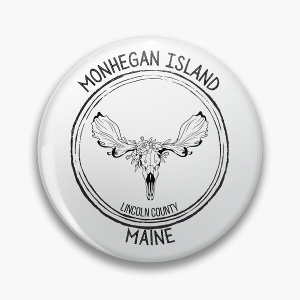 Artikelvorschau, Monhegan Island Maine Elchschädel entworfen und verkauft von Ashley Gagnon.
