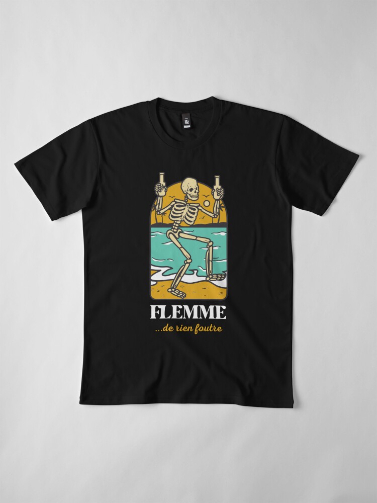 Premium T-Shirt, Lazy (don't give a damn) designed and sold by Feignasses