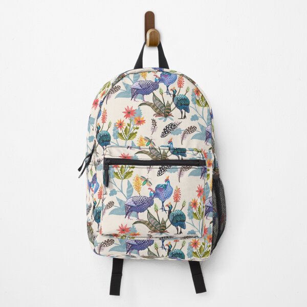 Item preview, Guinea Fowl Elegance on Beige designed and sold by Ramona Kurten.