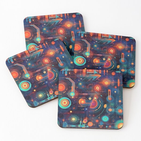 Item preview, Galactic Symmetry - Geometric Space Patterns designed and sold by AdventureCanvas.
