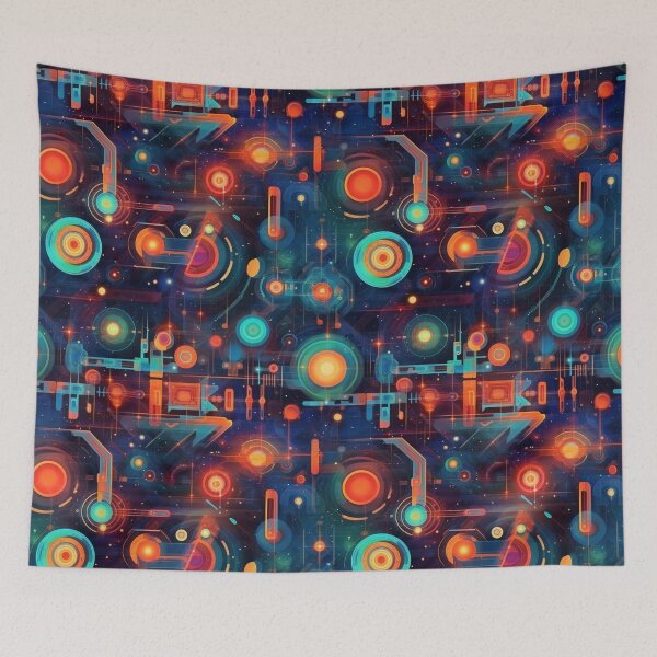 Item preview, Galactic Symmetry - Geometric Space Patterns designed and sold by AdventureCanvas.