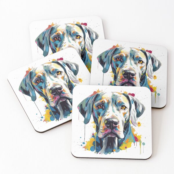 Item preview, Majestic K-9 masterpiece: Great Dane Impression - Capturing the Essence of this Majestic Breed on Canvas designed and sold by DooodleGod.