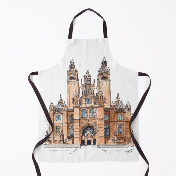 Aperçu de l'œuvre Kelvingrove Art Gallery Aquarelle créée et vendue par Tom Napper Design.