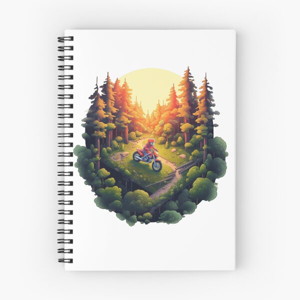Item preview, Forest Trail Adventure: Cartoon Dirt Bike Waits designed and sold by SynthPrint.
