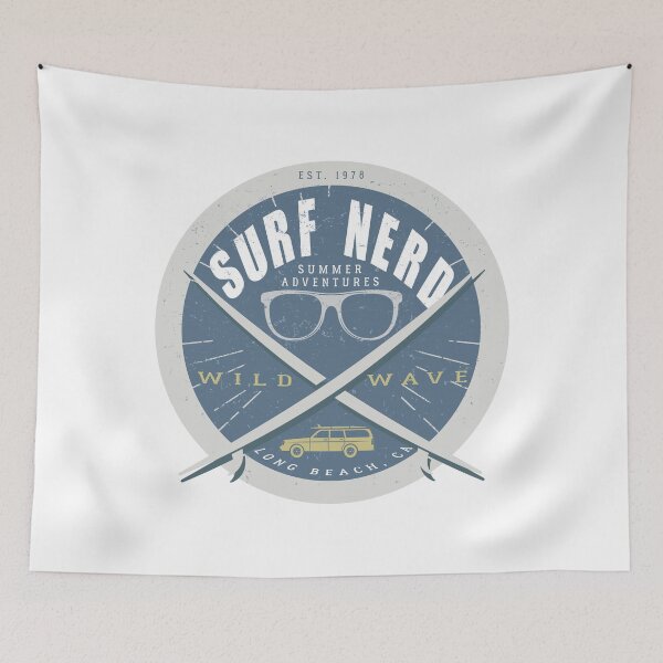 Item preview, Beach- Surf Nerd, Wild Wave designed and sold by ArtDoor54.