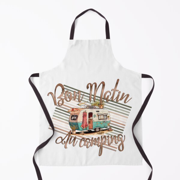 Item preview, Good morning at the campsite. vintage design and inscription in French designed and sold by isaweb.