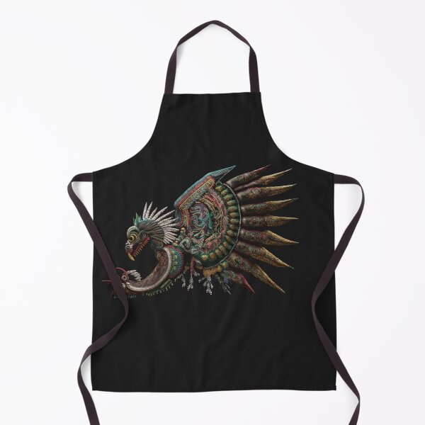Item preview, KUKULKAN mayan god deluxe design made of embroidery textile designed and sold by Tio-Tecun.