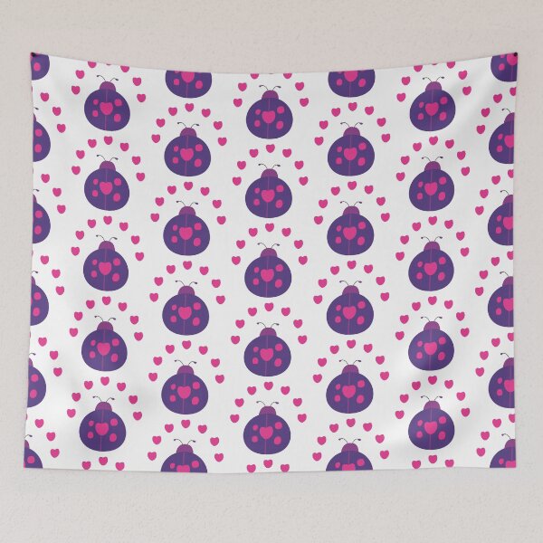 Item preview, Cute Hand Drawn Ladybug Lovebug with Hearts and Love designed and sold by MoePark.