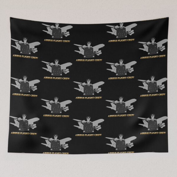 Item preview, Airbus Flight Crew aviation design black background designed and sold by OraPrint.