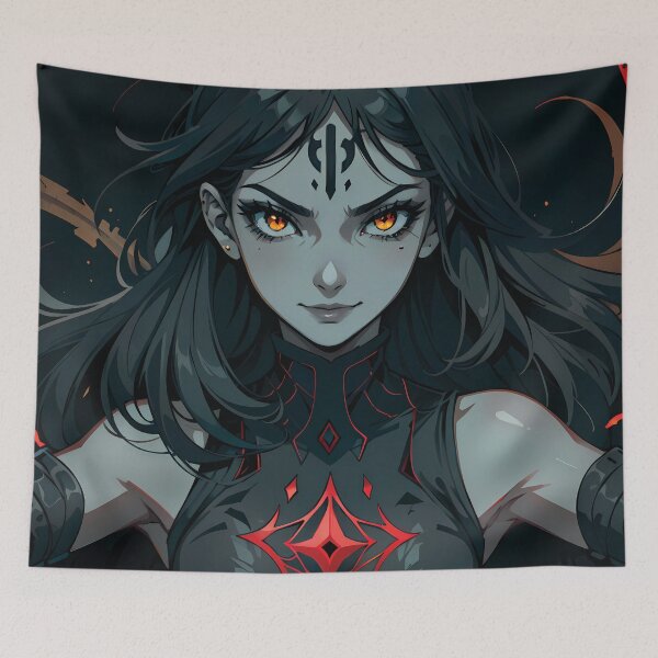 Item preview, Enchanting Demoness With Fiery Streaks designed and sold by ByteyCreatives.