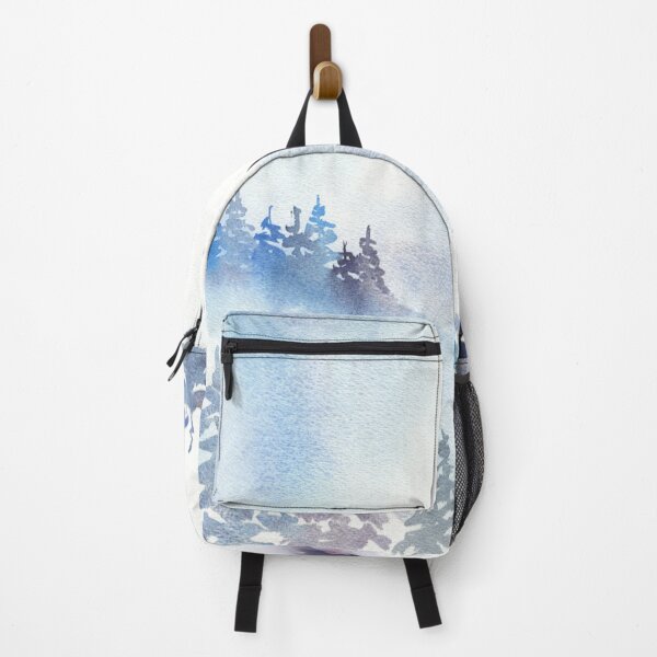 Item preview, Misty blue and purple watercolor forest designed and sold by AnissaF.