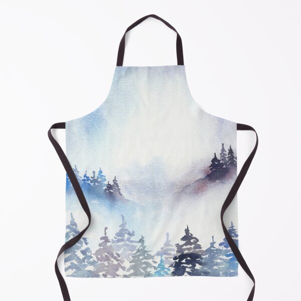 Item preview, Misty blue and purple watercolor forest designed and sold by AnissaF.