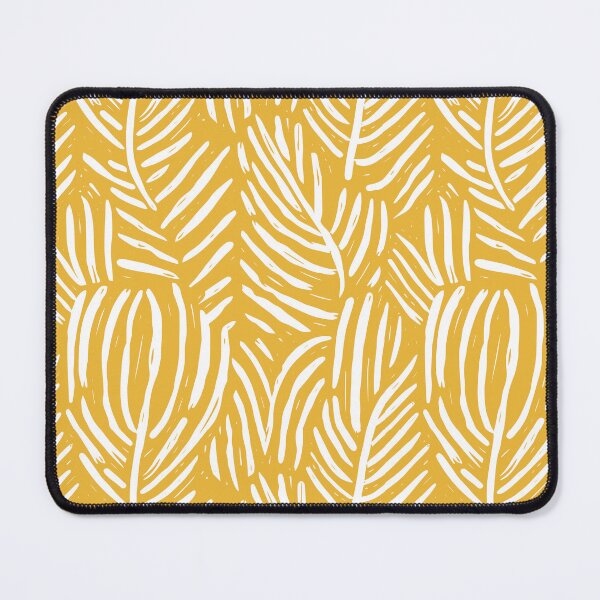 Item preview, Abstract Tribal Botanical Ochre Yellow designed and sold by DesignHausArt.