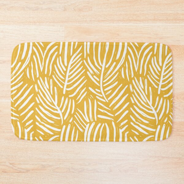 Item preview, Abstract Tribal Botanical Ochre Yellow designed and sold by DesignHausArt.