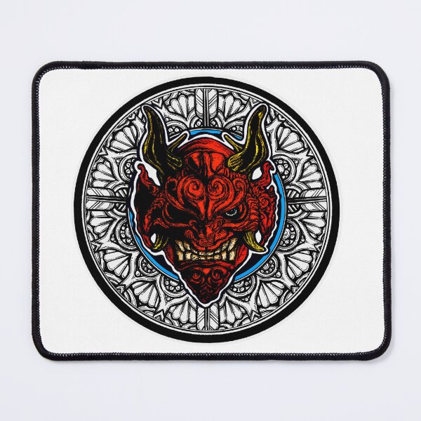 Item preview, Oni Red Devil - B&W pattern with Colour designed and sold by SeyeAkinbulumo.