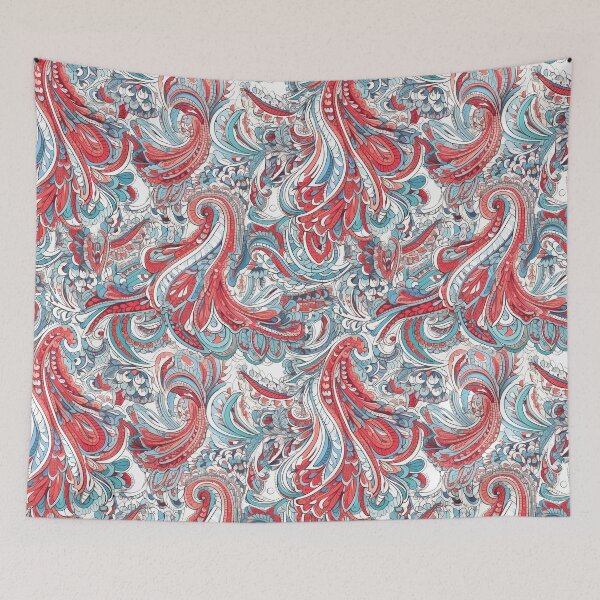 Item preview, Vibrant Paisley Pattern Art Print designed and sold by GiveMeMood.