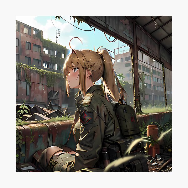 Wallpaper ID 429139  Anime Girl Phone Wallpaper Robot Post Apocalyptic  750x1334 free download