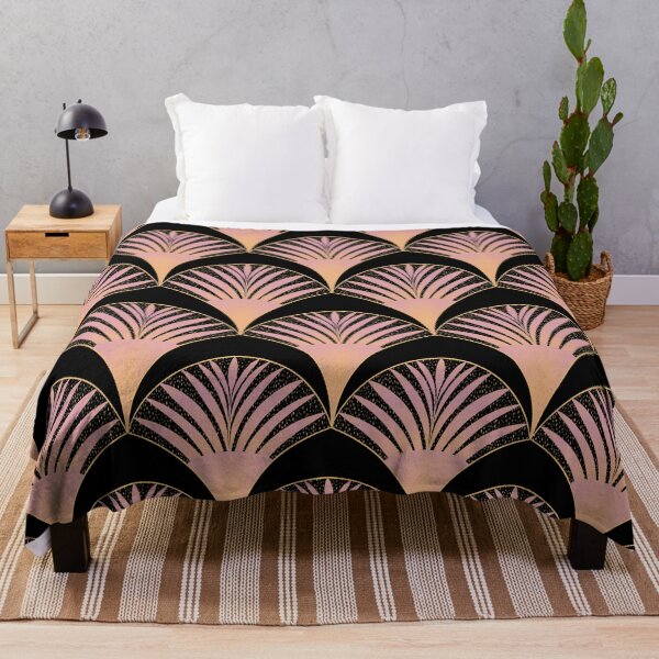 Item preview, Art Deco Fans Pattern 2.0 designed and sold by Old Urban Farmhouse Design Studio.