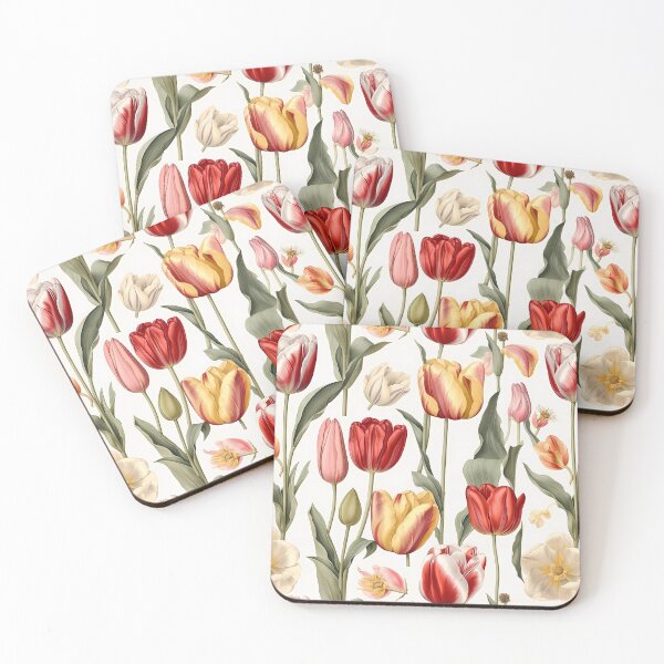 Item preview, Art: Orange Spring Flowers in White and Red designed and sold by GiveMeMood.