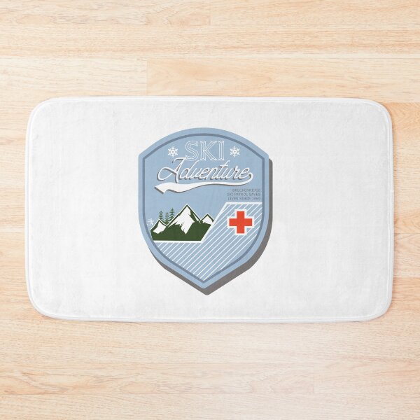 Item preview, SKI Adventure with Swiss cross, badge designed and sold by ArtDoor54.