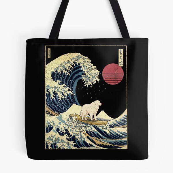 Item preview, Kuvasz Kanagawa Japanese Surfing Wave designed and sold by rafaeltto.