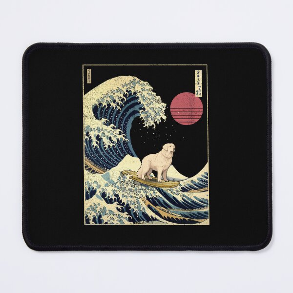 Item preview, Kuvasz Kanagawa Japanese Surfing Wave designed and sold by rafaeltto.