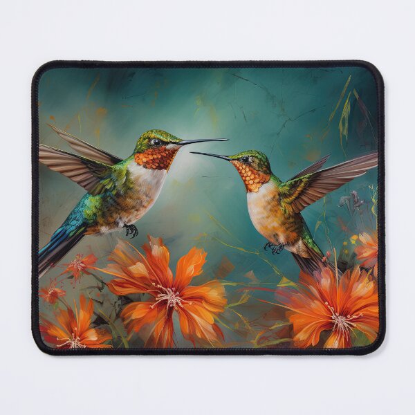 Artikelvorschau, Kolibris und Blumen entworfen und verkauft von Vanover Designs.