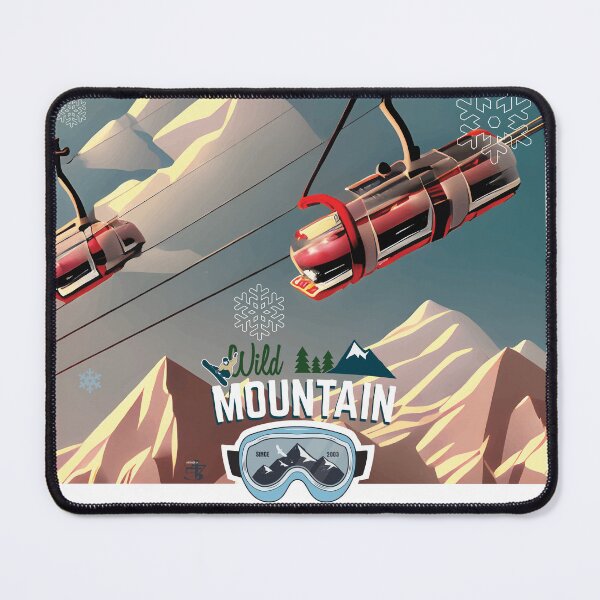 Item preview, Wild Mountain Adventure, ski lift graphic designed and sold by ArtDoor54.