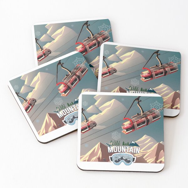 Item preview, Wild Mountain Adventure, ski lift graphic designed and sold by ArtDoor54.