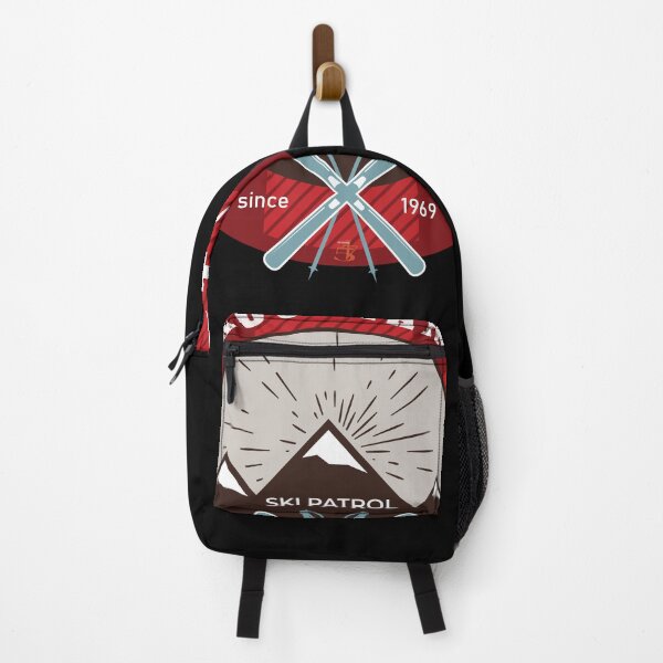 Item preview, Mountain Ski Patrol Badge-red buffalo plaid designed and sold by ArtDoor54.