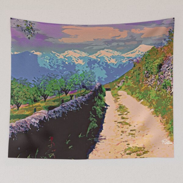 Item preview, QUIET ROAD IN THE ITALIAN ALPS designed and sold by ArtbyRolleen.