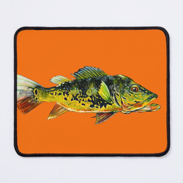 Artikelvorschau, Peacock Bass Original Ölgemälde entworfen und verkauft von Mark Tollner Art.