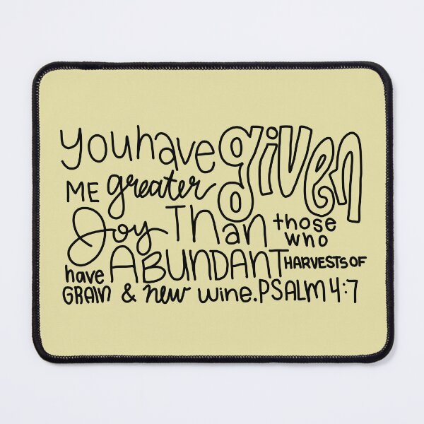 Item preview, JOY Psalm 4:7 designed and sold by Madison Daly Art.