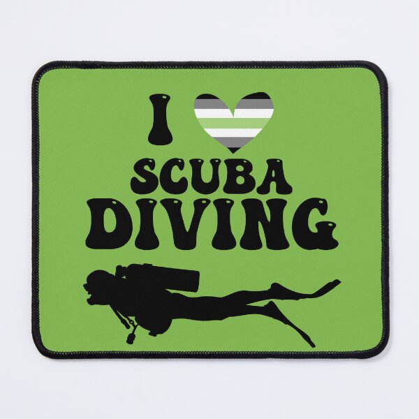 Item preview, I Heart Scuba: Agender Pride (Black) designed and sold by Zia Frazier.